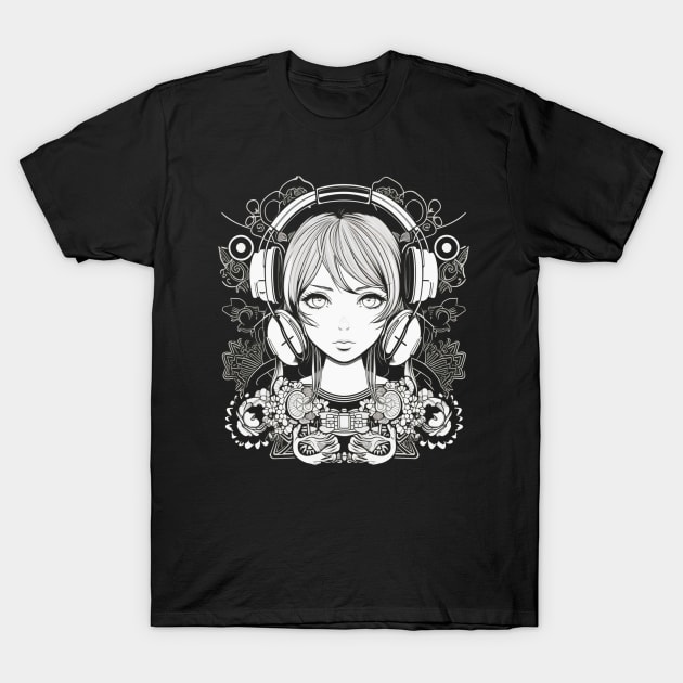 Cute Kawaii Girl T-Shirt by SzlagRPG